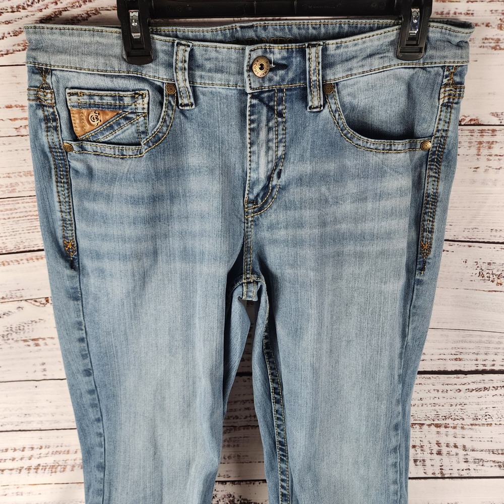 Cody James Core Jeans 34x38 Slim Straight Light Wash Stretch Western Tall Mens